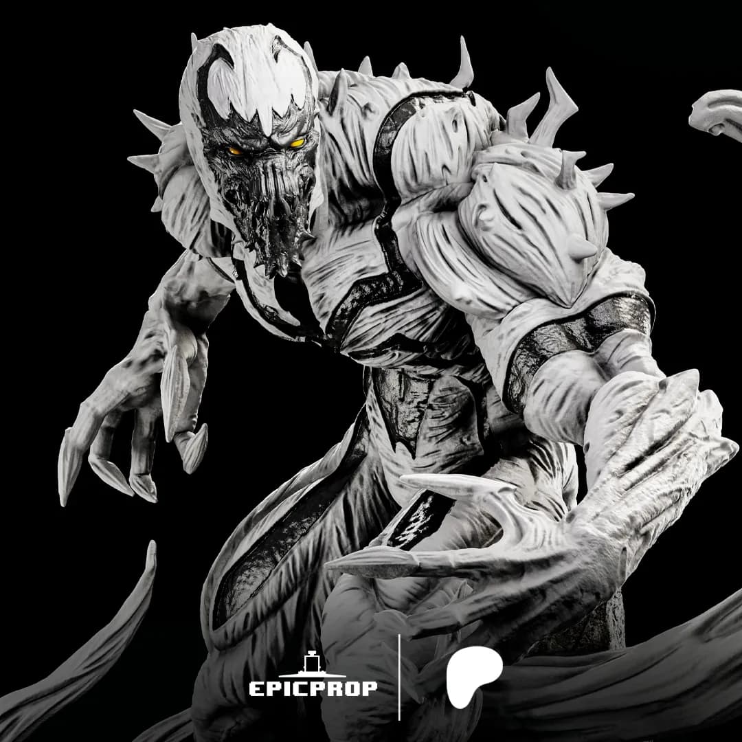 STL - Anti Venom figura de accion render 3