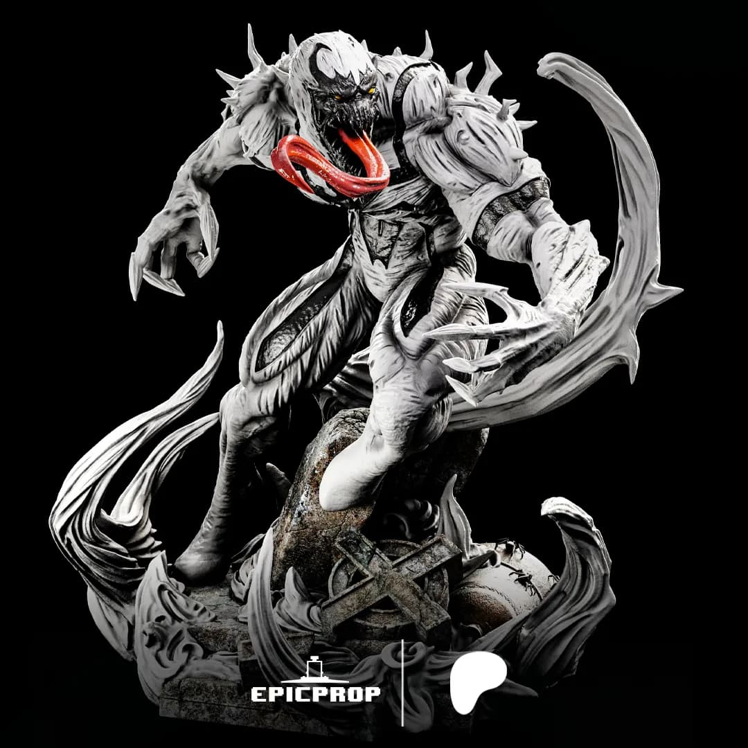 STL - Anti Venom figura de accion render 5