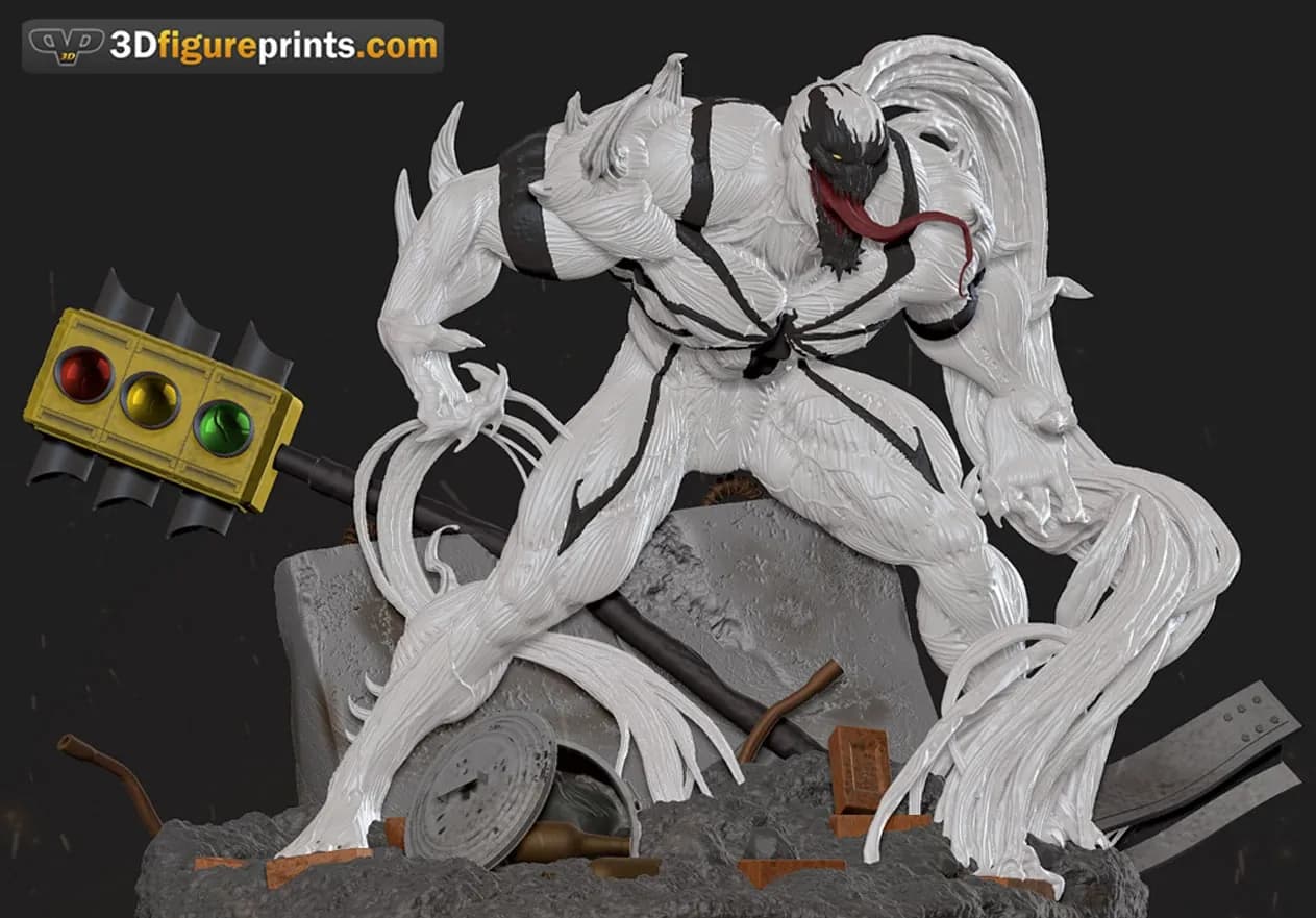 STL - Anti Venom Figura Detallada