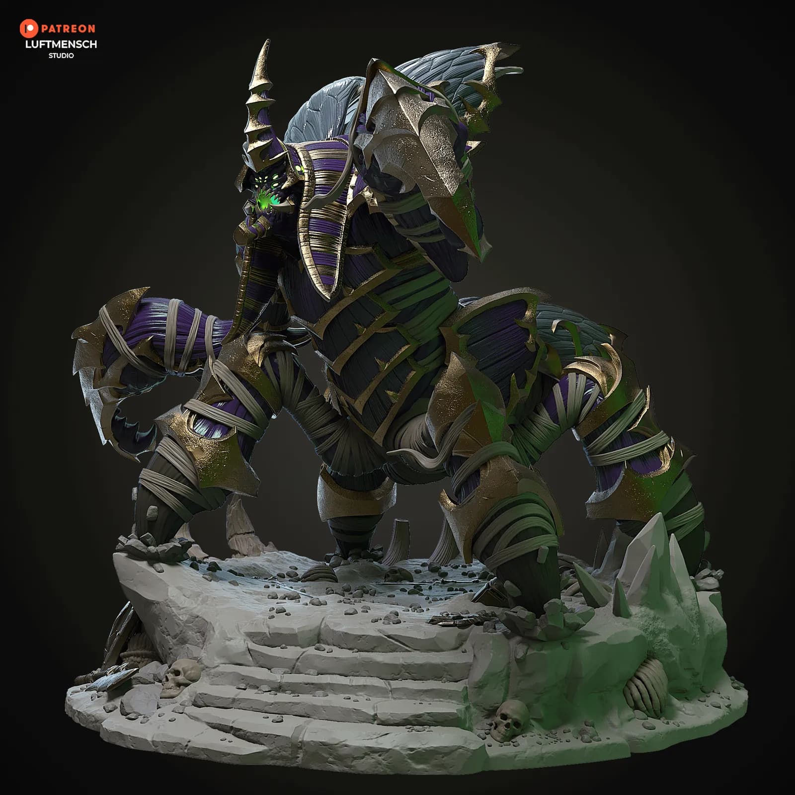 STL - Anub'arak, el Traicionero render 5
