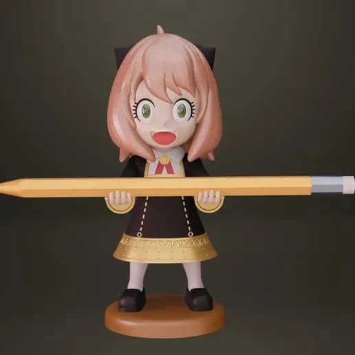 STL - anya spy x family pencil holder
