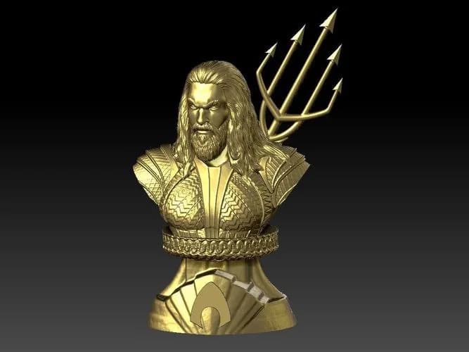 STL - aquaman bust cgtrader