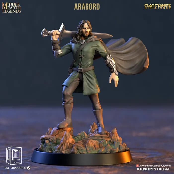STL - Aragorn, Capitán de los Montaraces