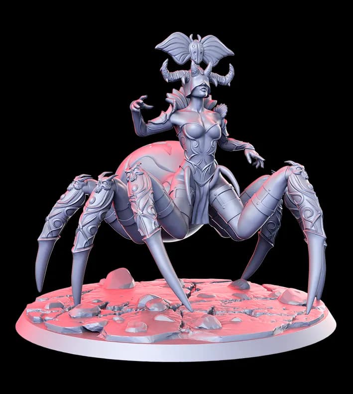 STL - Arakhnati demonio araña render 2