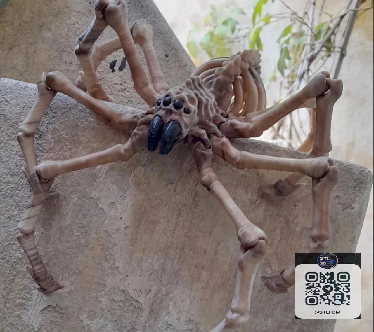 STL - Araña Esqueleto Flexible