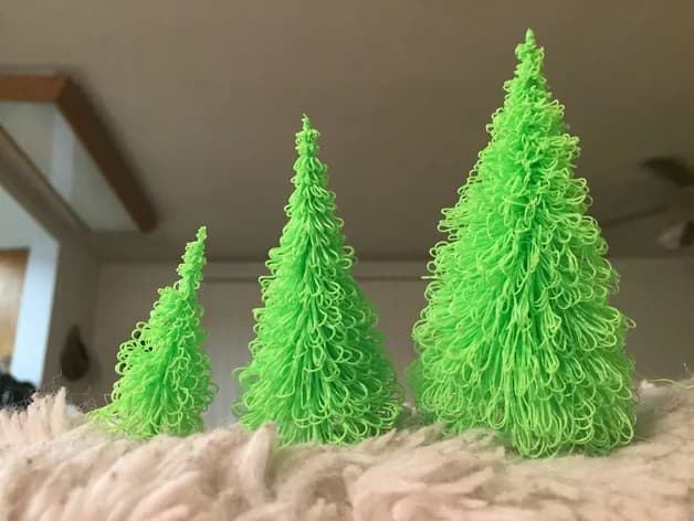 STL - Árbol de Navidad de Piña render 4