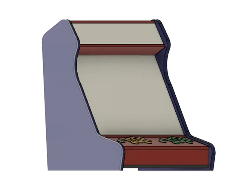 STL - Arcade de Burbujas Coleccionable render 3