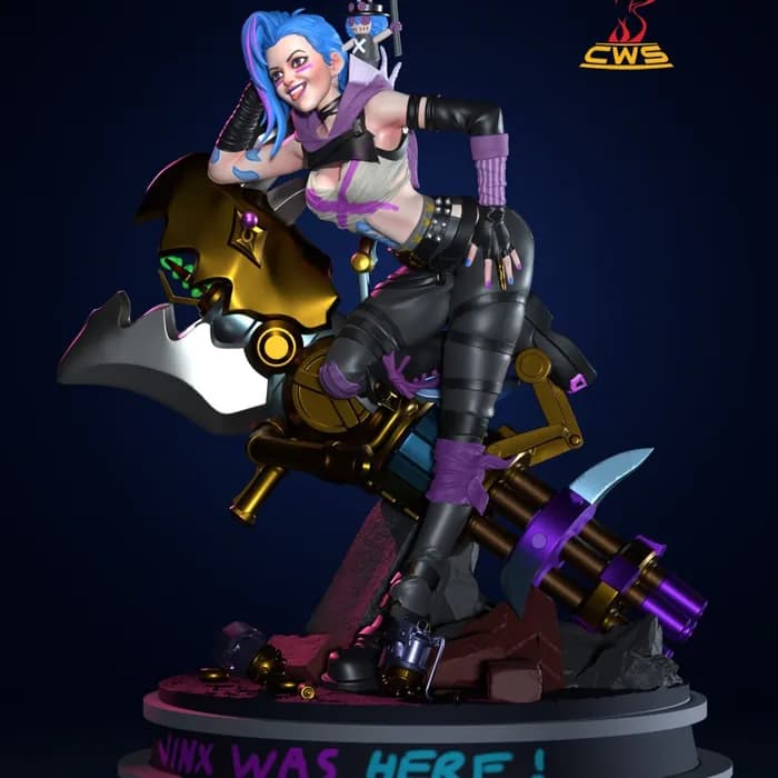 STL - arcane jinx bikini render 2