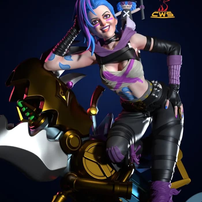 STL - arcane jinx bikini render 3