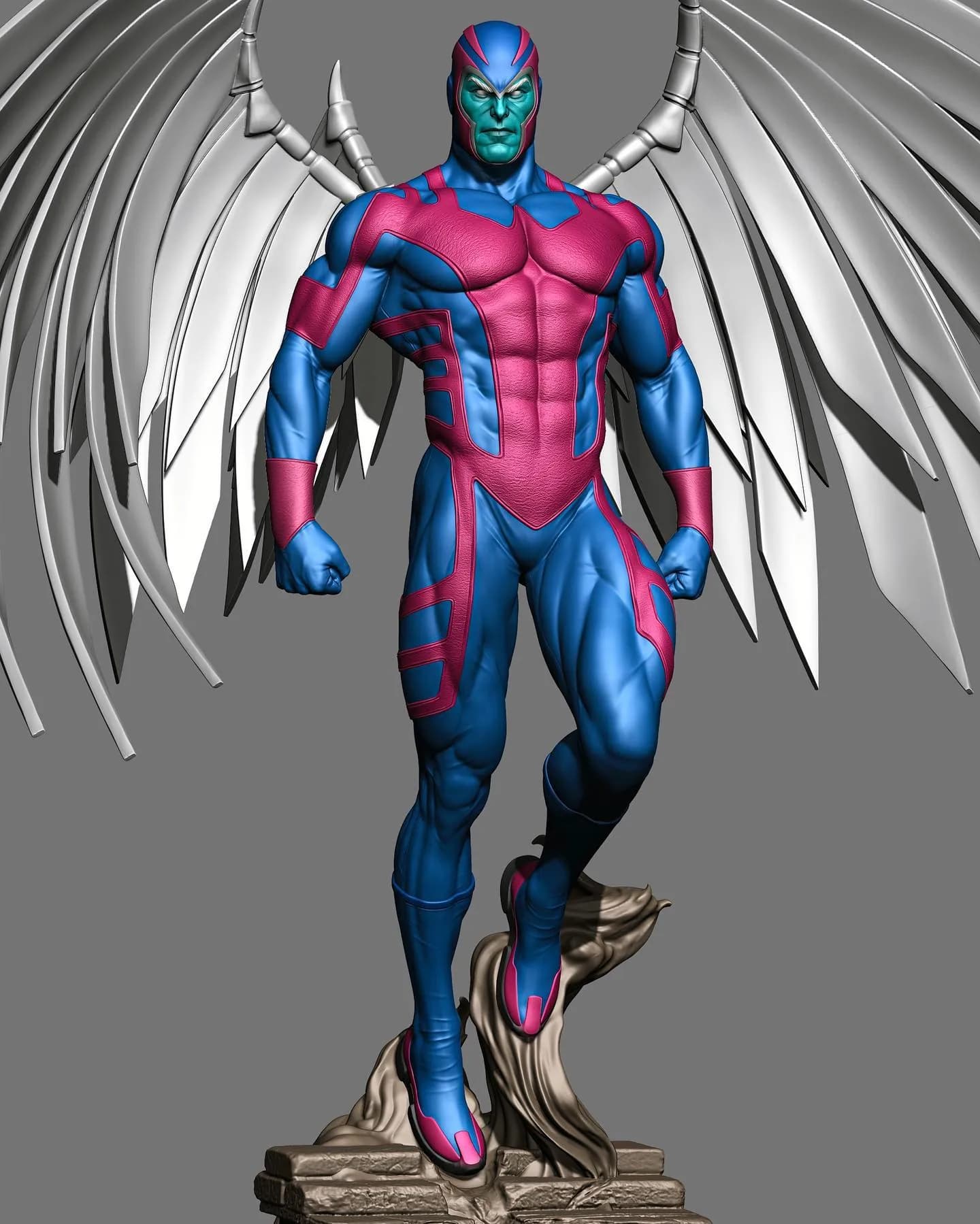 STL - Arcángel figura de acción render 2