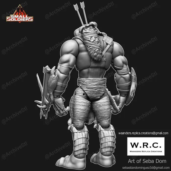 STL - archer small soldiers render 4