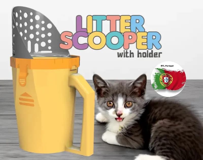 STL - Arena para gatos con soporte