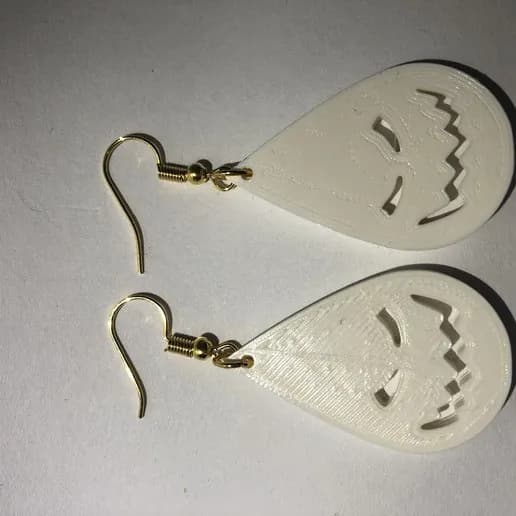 STL - Aretes de calabaza de Halloween