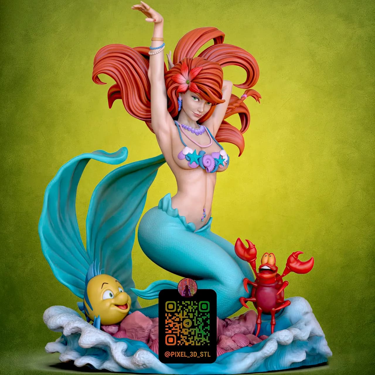 STL - Ariel La Sirenita Disney 3