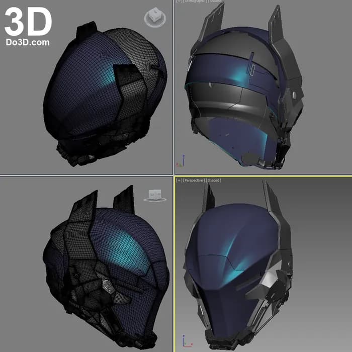 STL - arkham knight helmet 3d do3d com