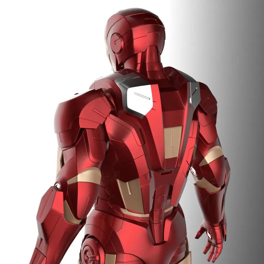 STL - Armadura de Iron Man render 3