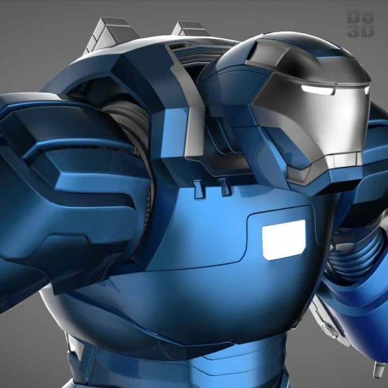 STL - Armadura mk 39 modelo azul
