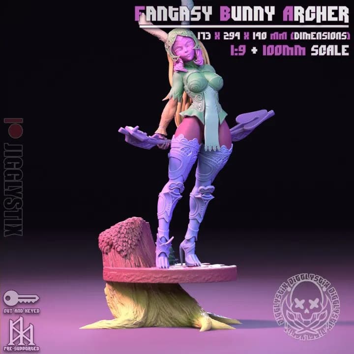 STL - Arquera Coneja Fantasía 2
