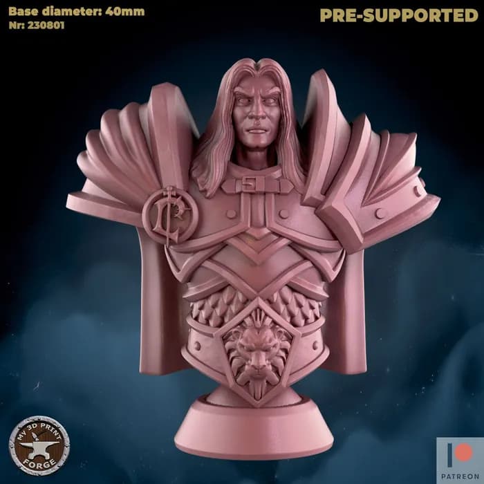 STL - arthas bust
