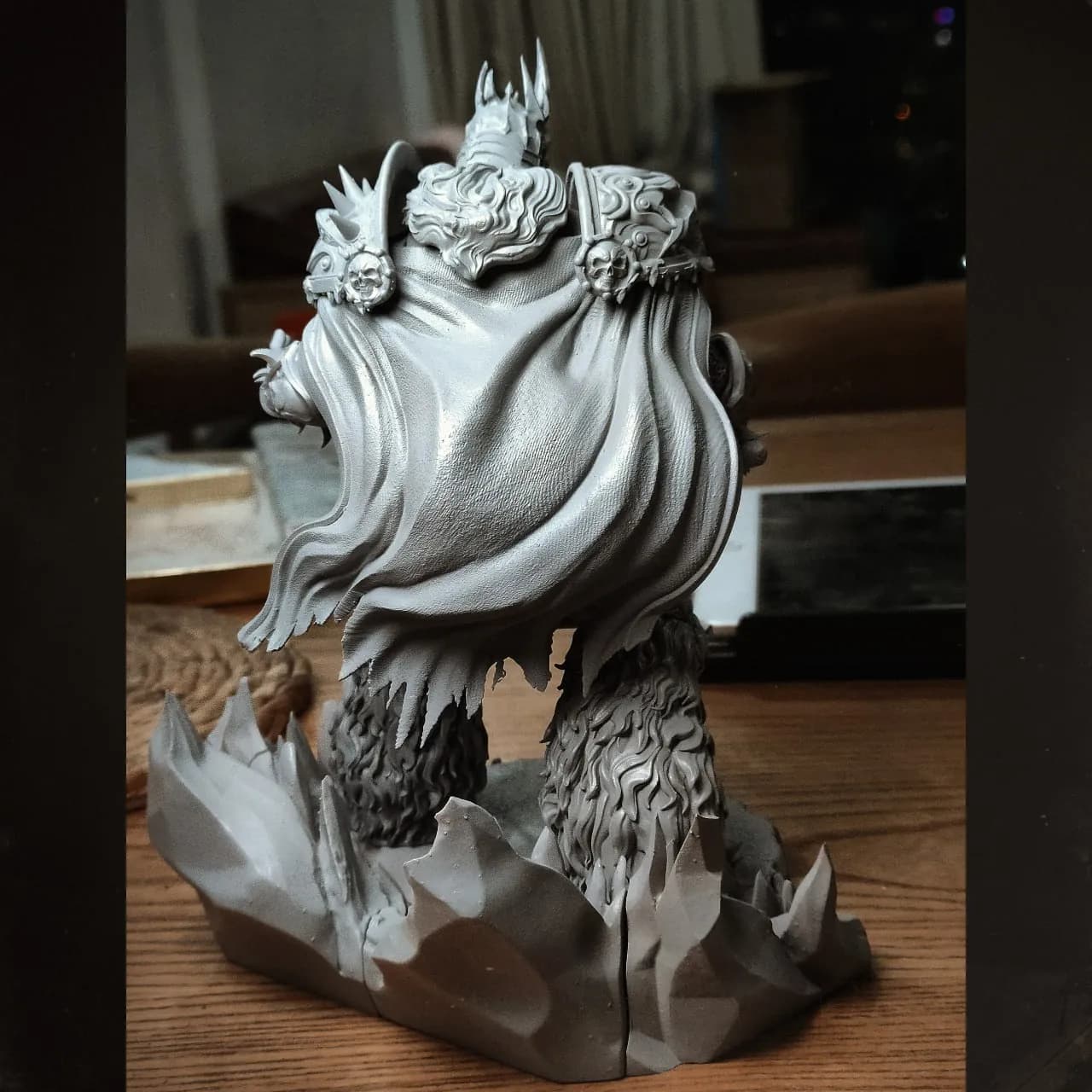 STL - Arthas Lich King figura render 4