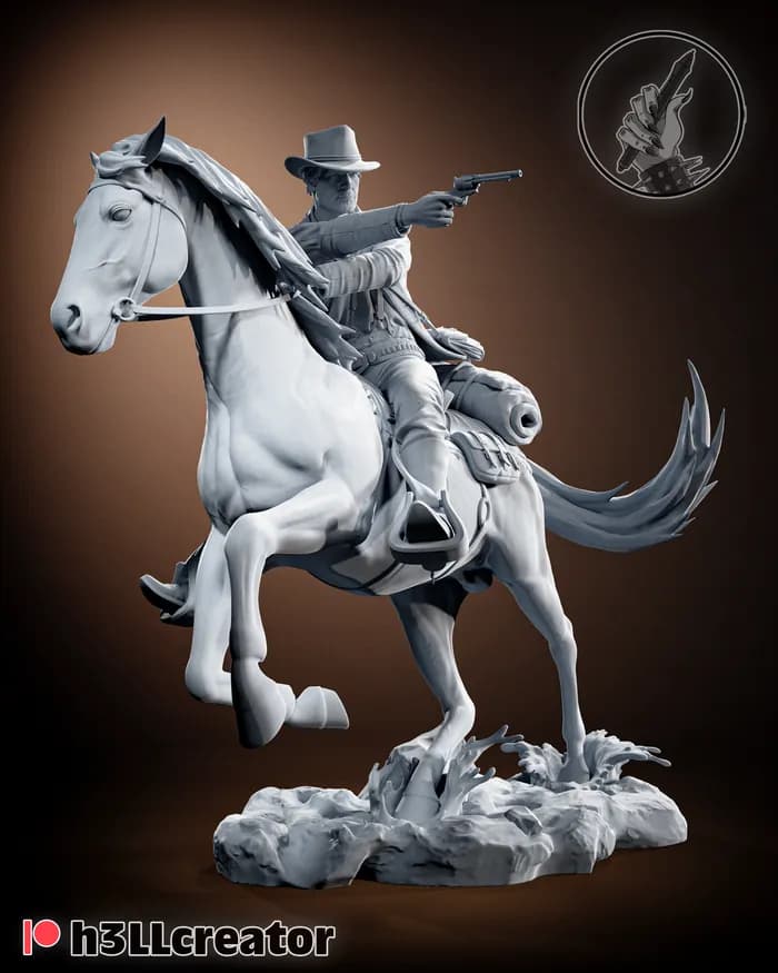 STL - Arthur Morgan a caballo 2