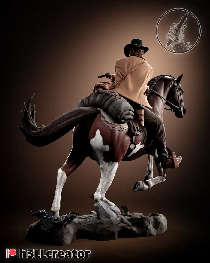 STL - Arthur Morgan a caballo 2