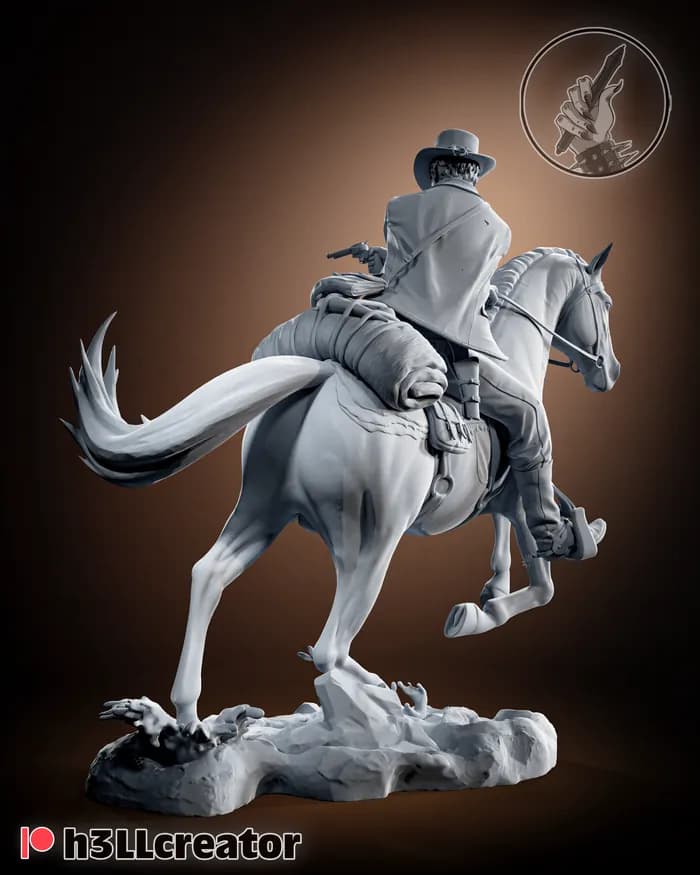 STL - Arthur Morgan a caballo 2