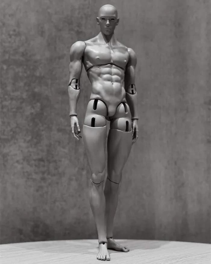 STL - articulated poseable male figure