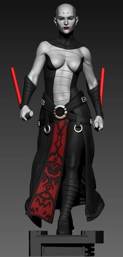 STL - asaj ventress star wars