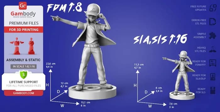 STL - ash ketchum gambody