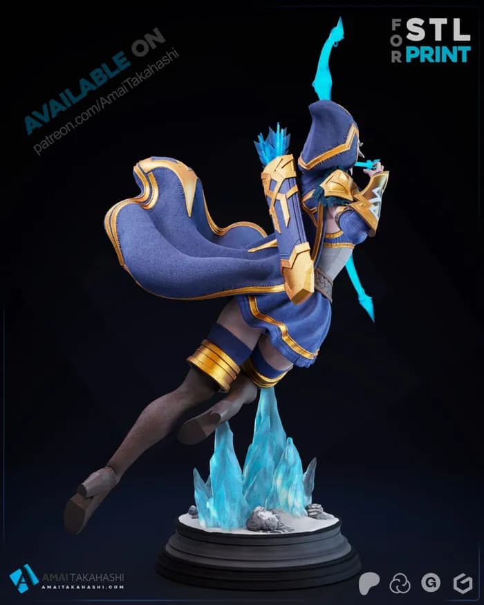 STL - asheleague of legends@hehestl render 2