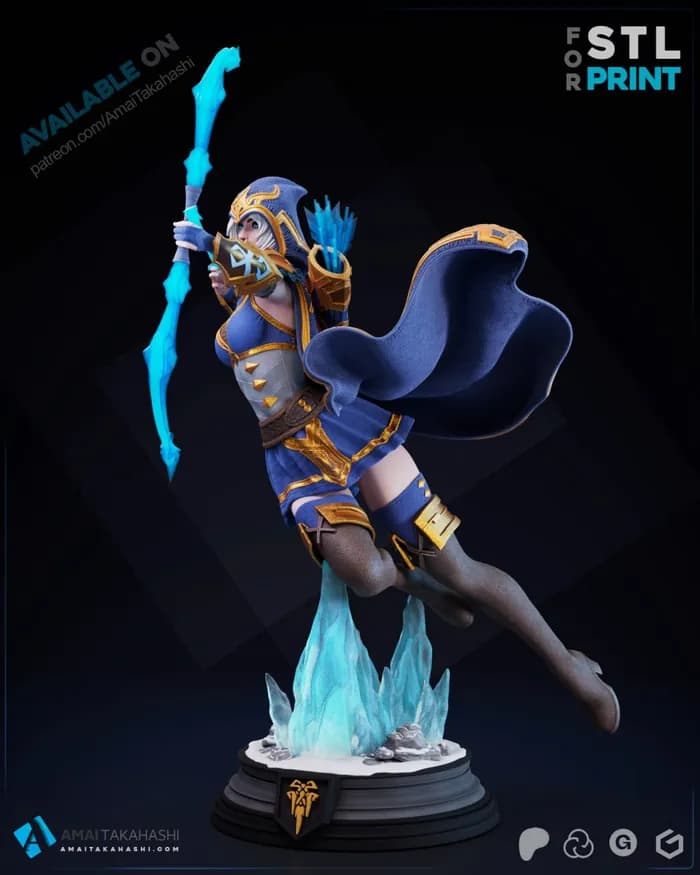 STL - asheleague of legends@hehestl render 5