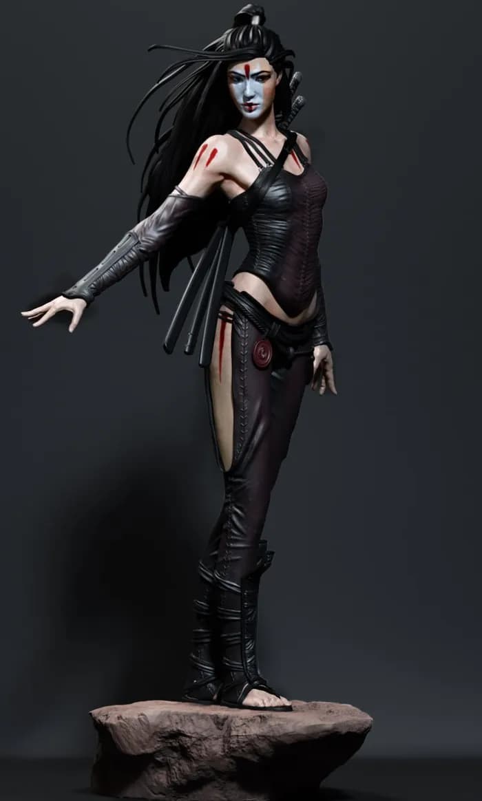 STL - asianwarrior render 2