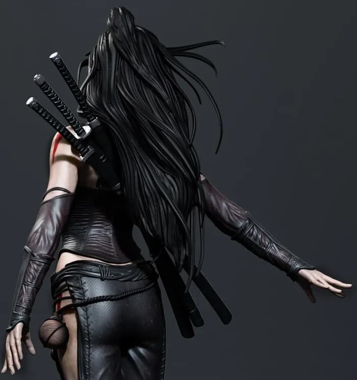 STL - asianwarrior render 3