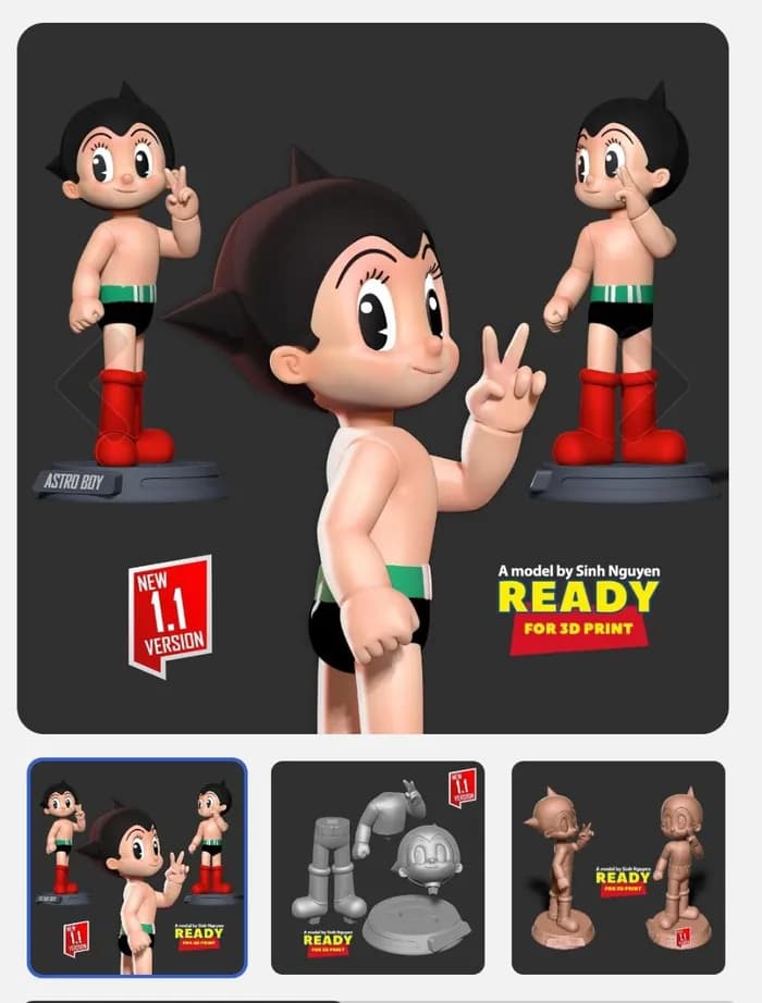 STL - astro boy v11 stl