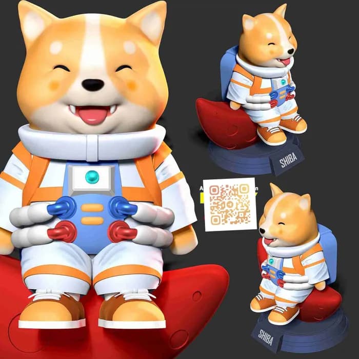 STL - astronaut shiba