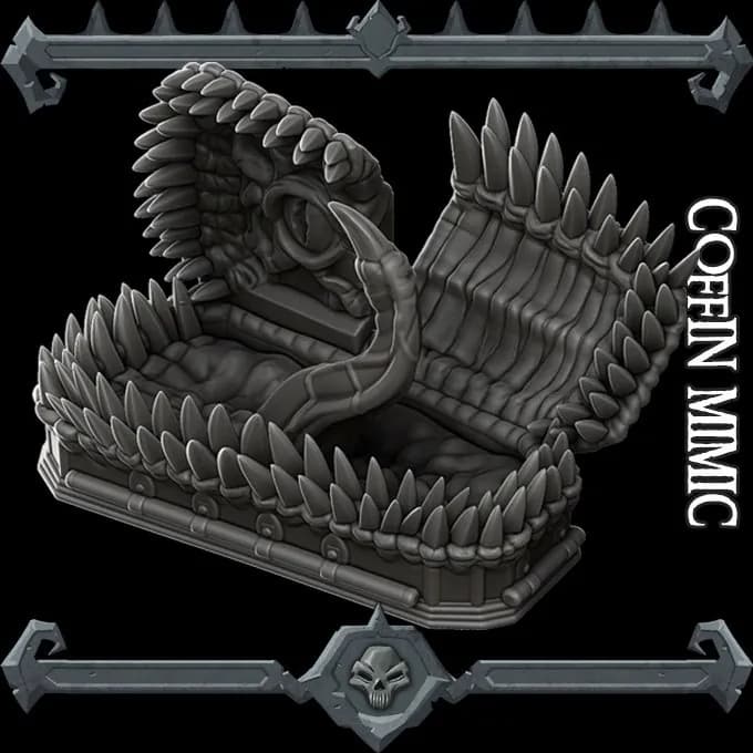 STL - Coffin Mimic with Teeth