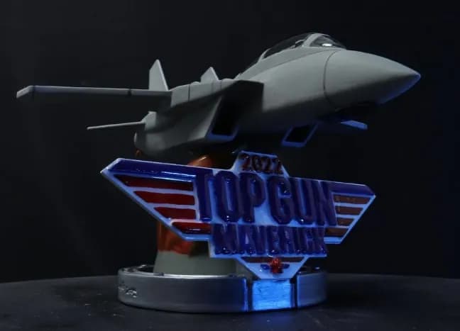 STL - Avión de Combate Top Gun Maverick render 2