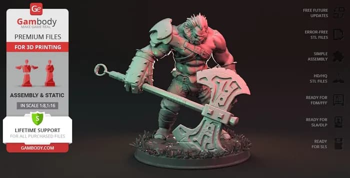 STL - axe 3d print model