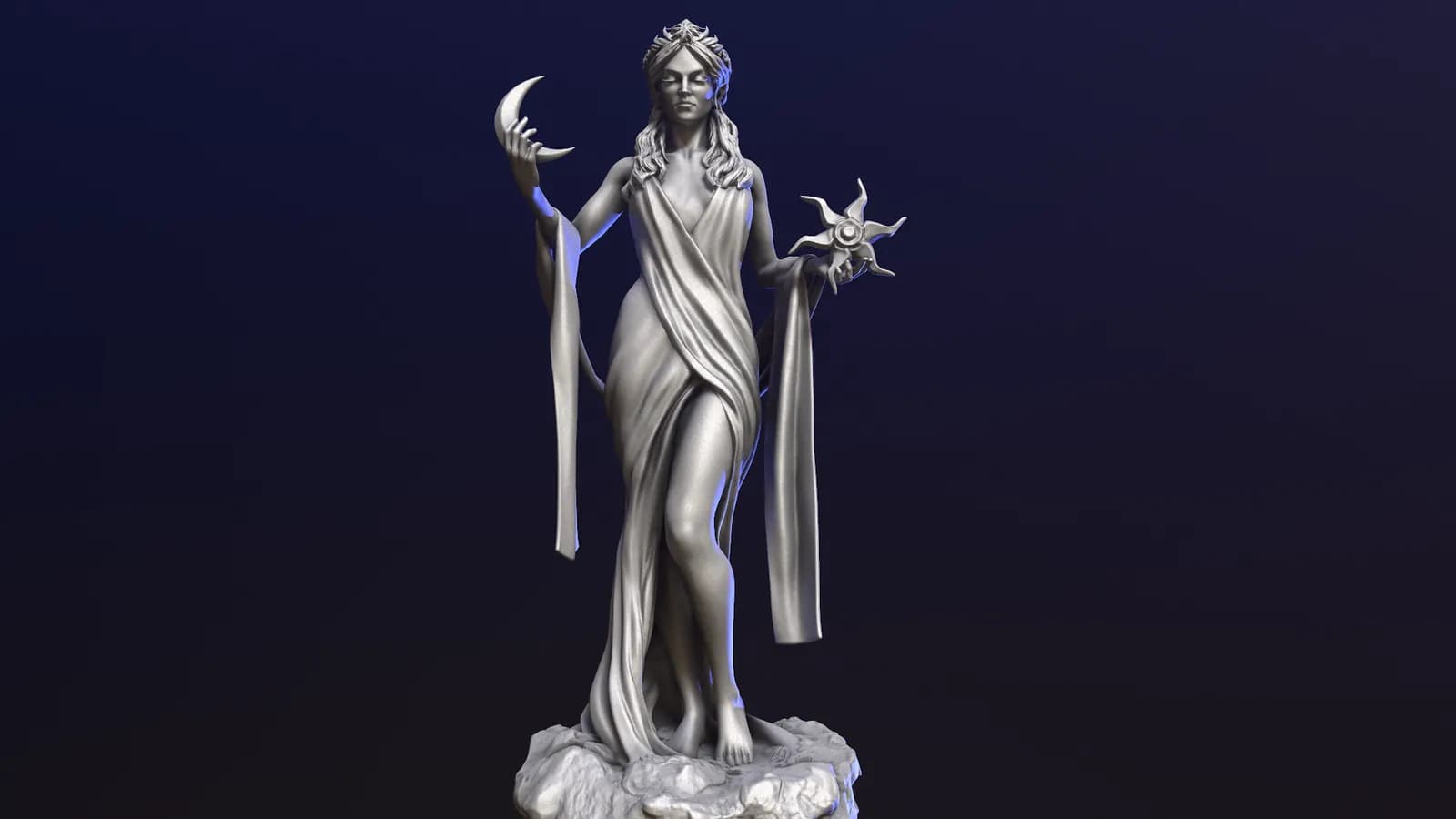 STL - Azura The Elder Scrolls render 2