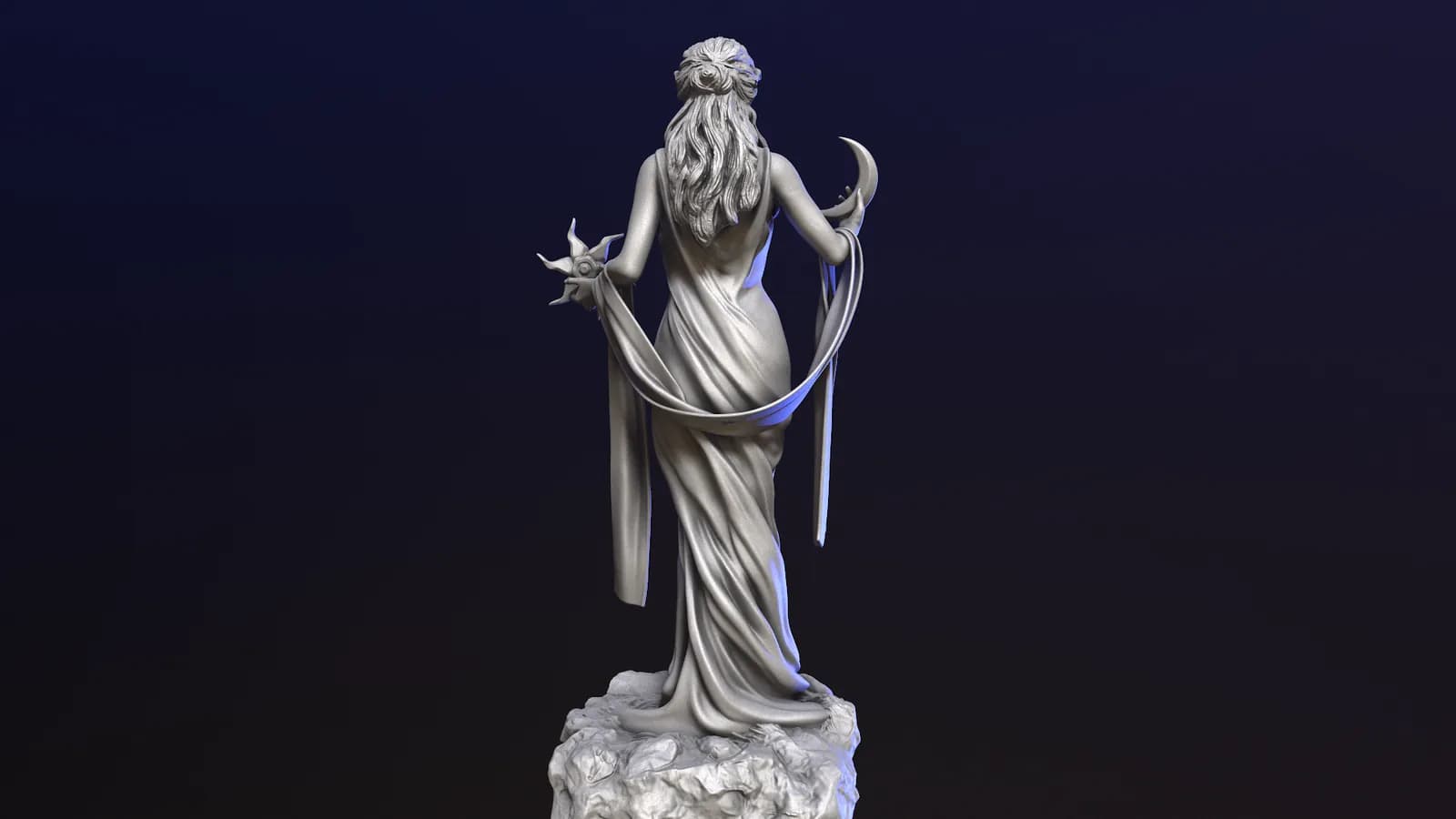 STL - Azura The Elder Scrolls render 3