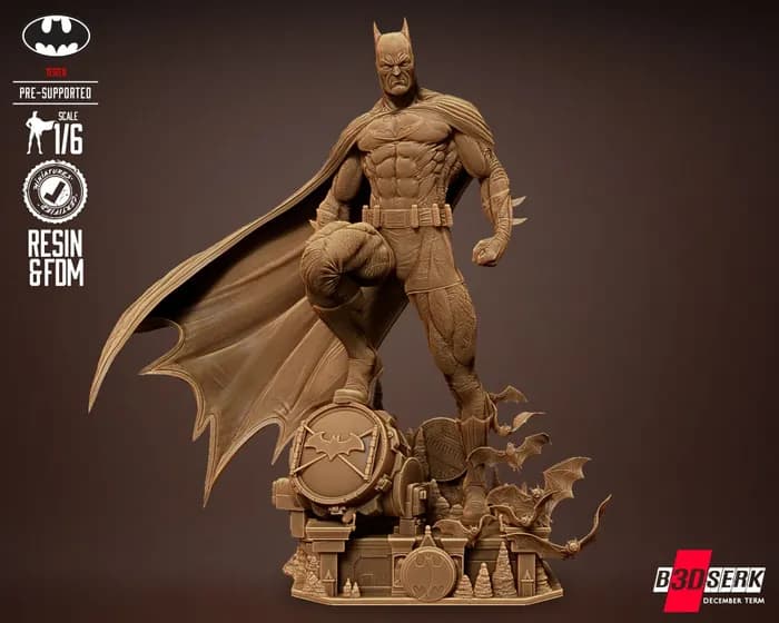 STL - b3dserk - batman statue