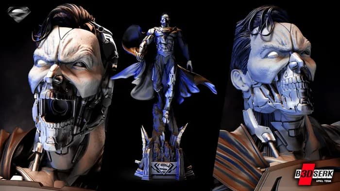 STL - b3dserk the cyborg superman 490mm