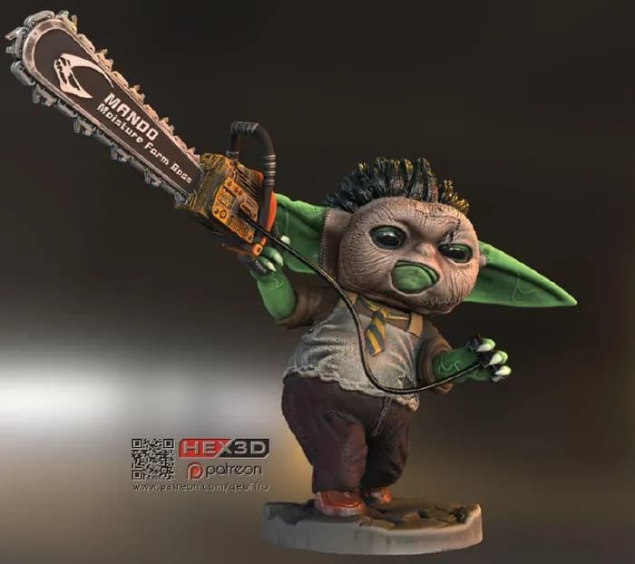 STL - Baby Leatherface Hex3D
