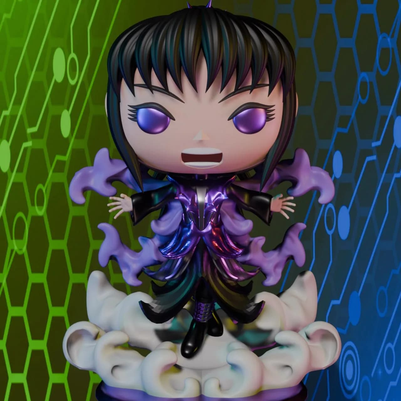 STL - Babymetal Banshee Queen 2 render 4