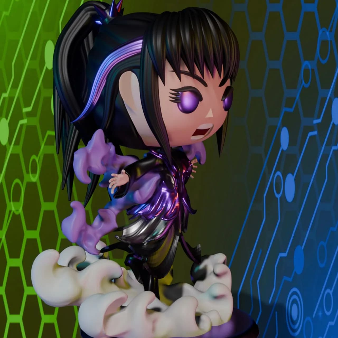STL - Babymetal Banshee Queen 2 render 5