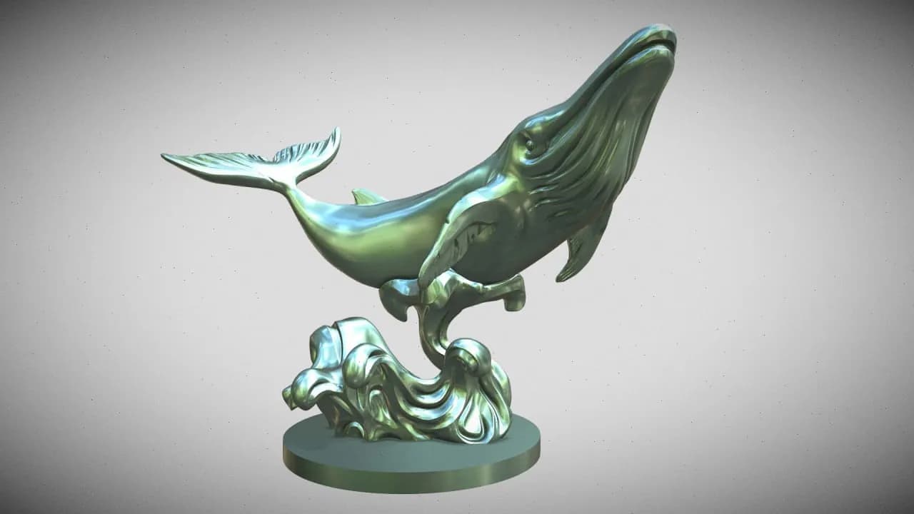 STL - Ballena Sobre Ola