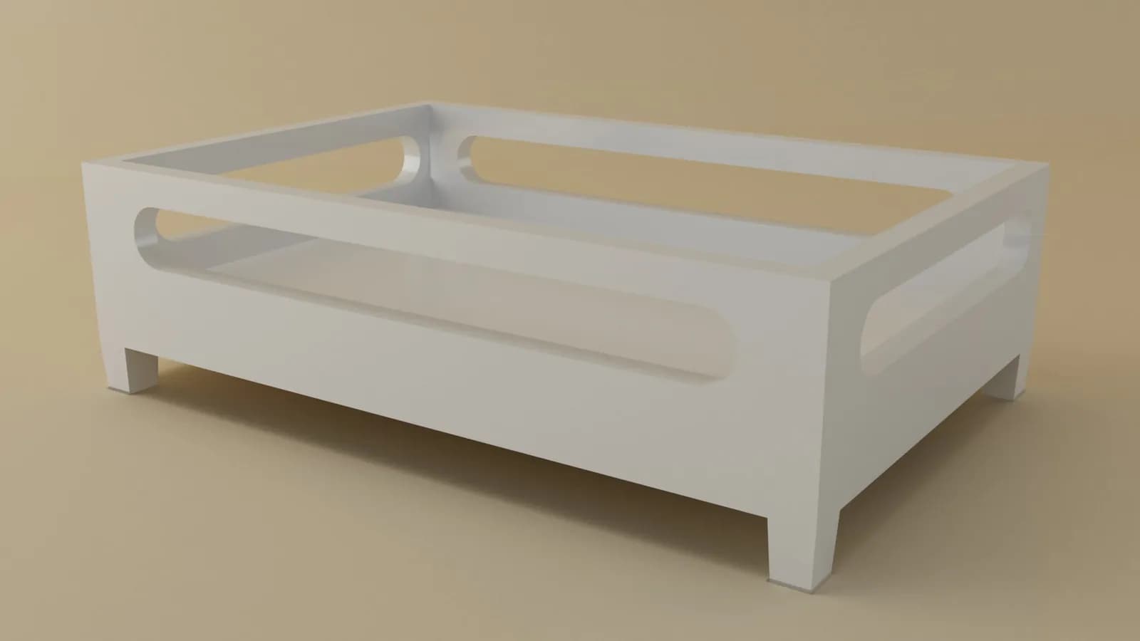 STL - Bandeja organizadora de mesa render 2