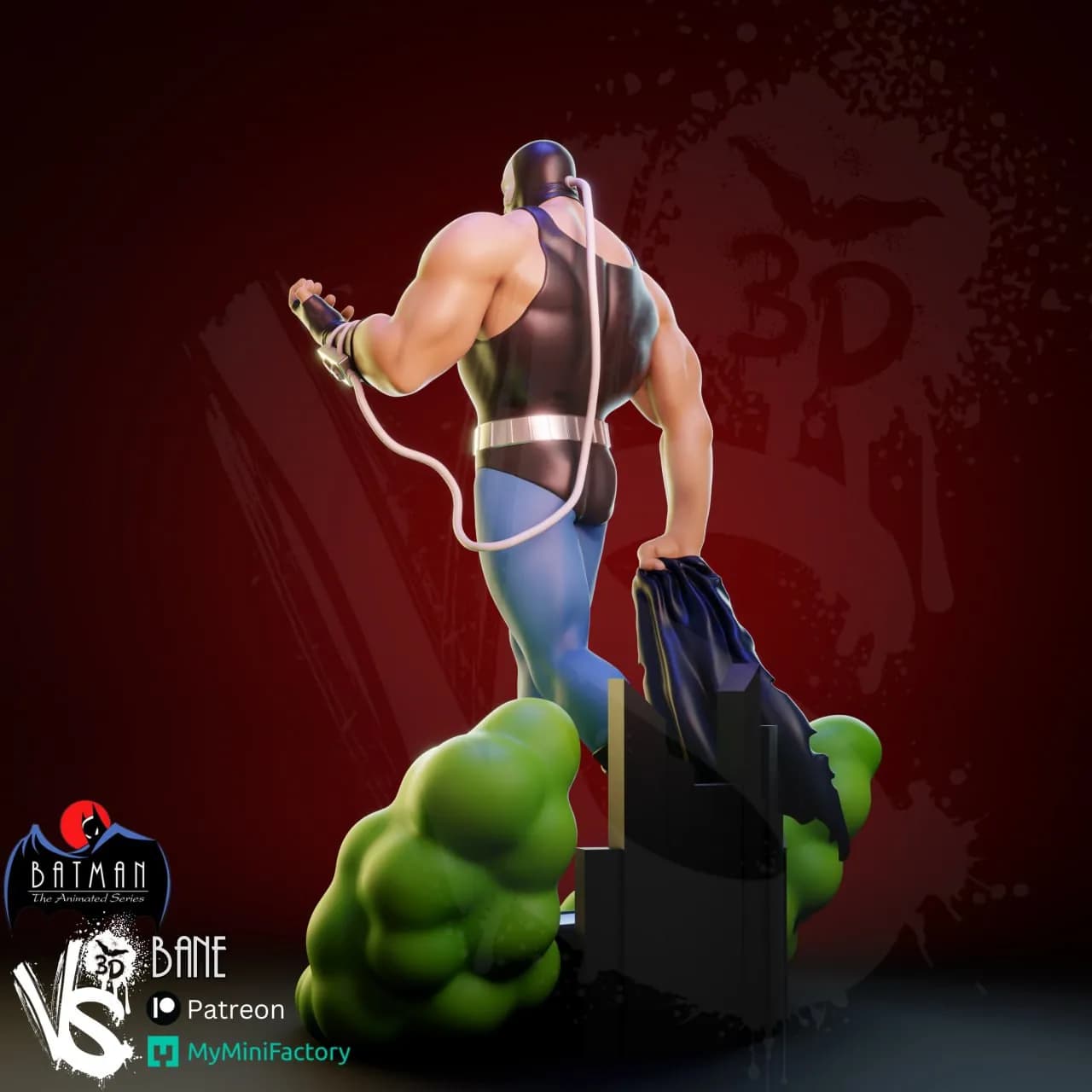 STL - Bane de Batman: La Serie Animada render 4