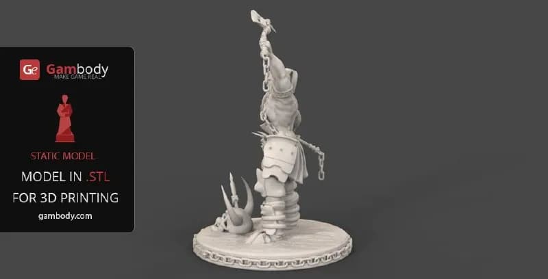 STL - Barbarian Gambody 2 render 2